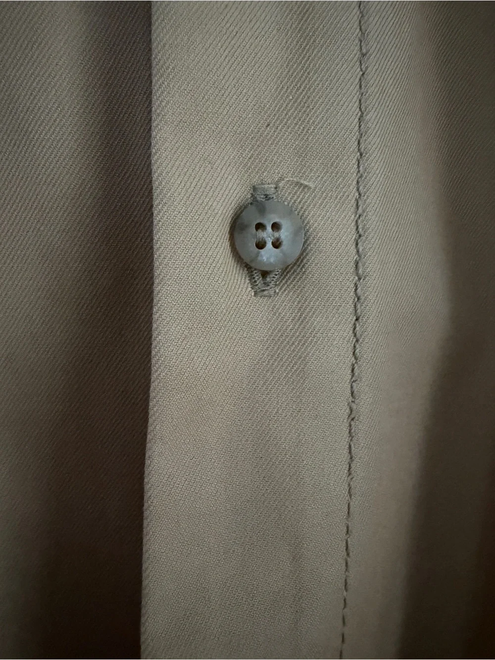 Comeforbreakfast Hooded Oversized Shirt Men’s Large Sand Cotton Drill Shacket